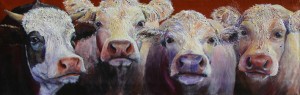 cow painting -John Paula Georgina and Rio