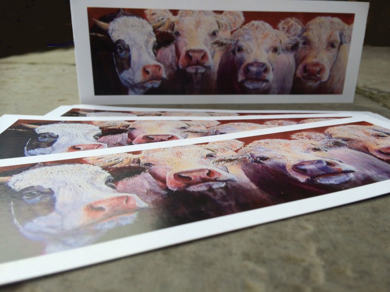 cow cards, recycled, eco friendly