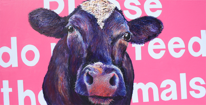 cow painting - gladys
